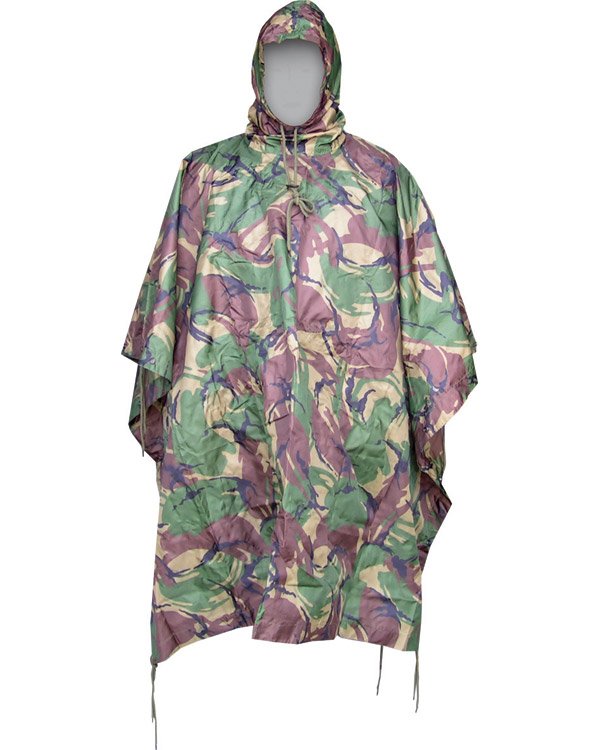 US Style DPM Poncho – Waterproof Military Camo Poncho