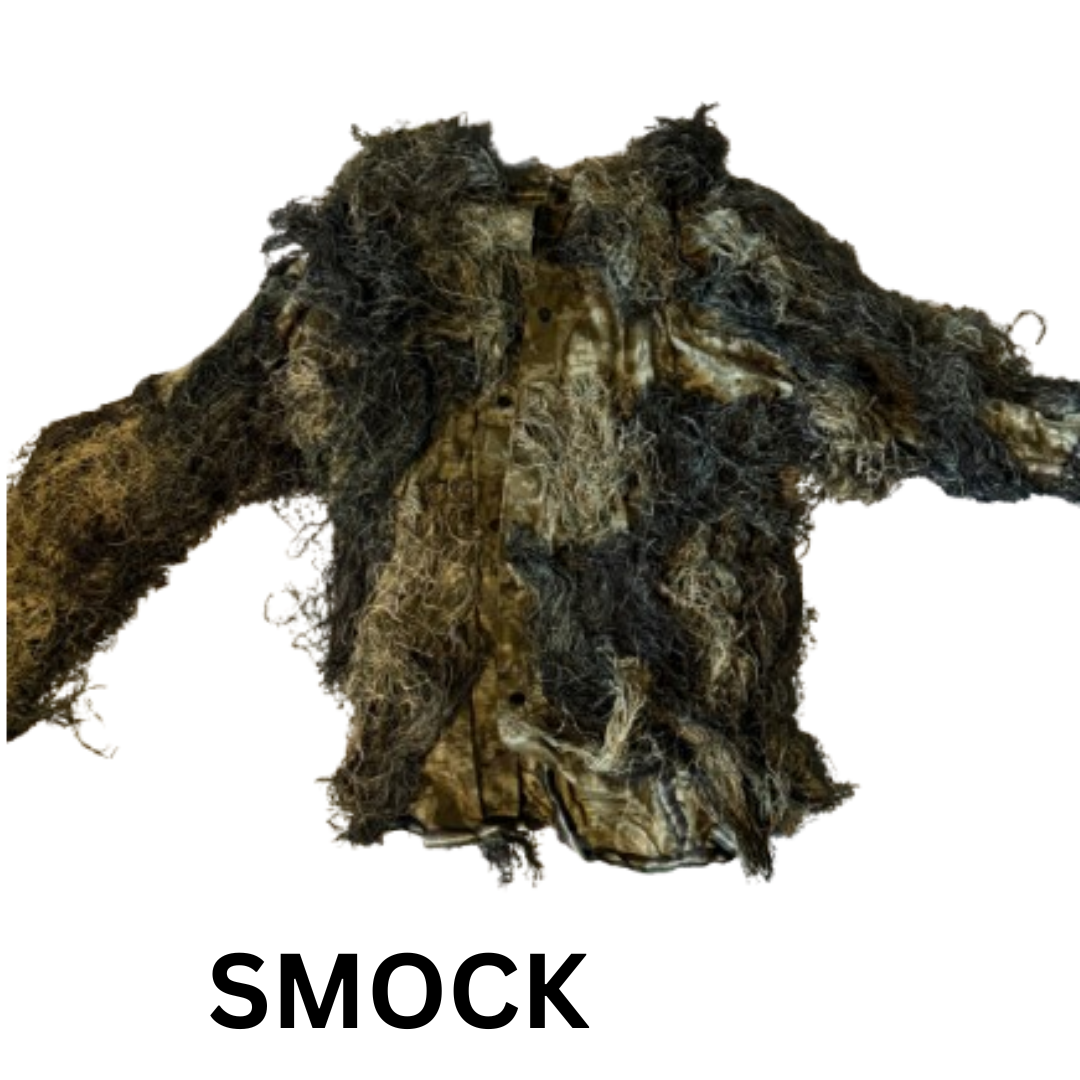 Tactical Adults Ghillie Suit – 5 Piece Camo Sniper Set