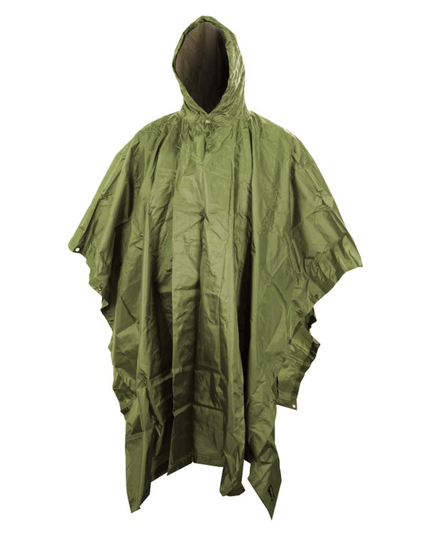 US Style Poncho Olive Green – Waterproof Military Poncho