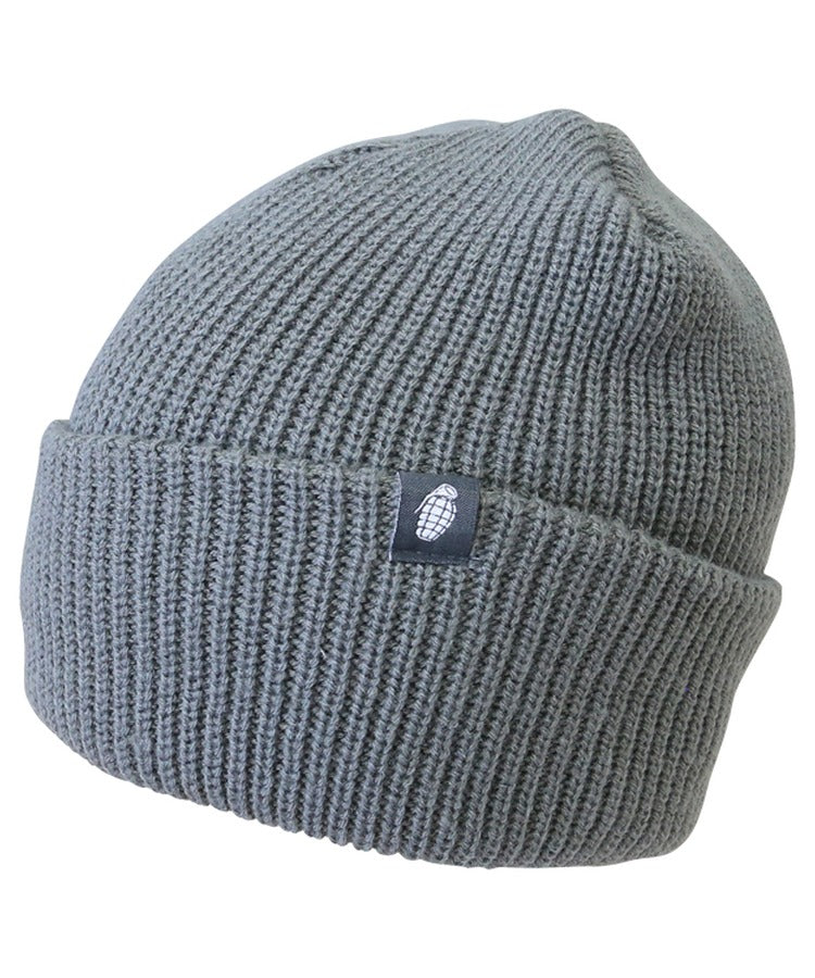 Tactical Beanie Hat Reversible Grenade Logo, One Size