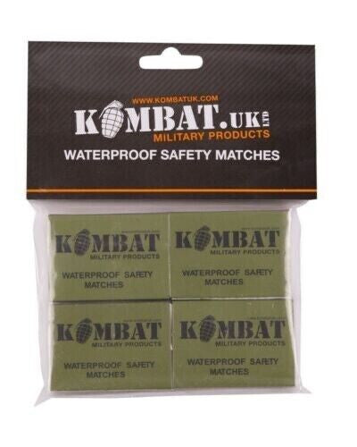 Waterproof Matches - Pack of 4