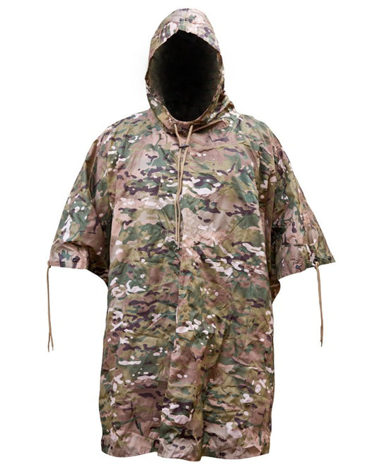 US Style Poncho BTP – Waterproof Military Camo Poncho