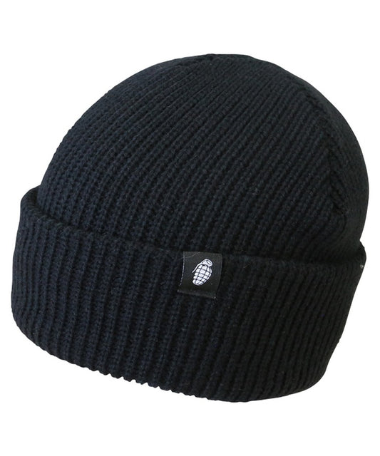 Tactical Beanie Hat Reversible Grenade Logo, One Size