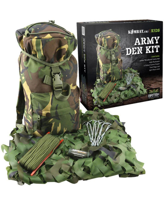 Kids Army Den Kit – Camo Net & Gear